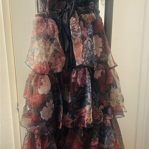 Floral Tiered Skirt